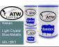 Preview: Nissan, Light Crystal Blue Metallic, MA / BK1: 500ml Lackdose + 500ml Klarlack + 250ml Härter - Set, von ATW Autoteile West.